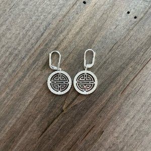 Swarovski Earrings - Greek Key